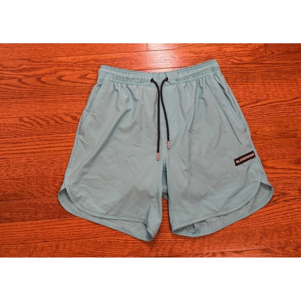 Legends Luka HD Shorts 7" Men Medium Lined Light Blue Athletic Gym Workout Run